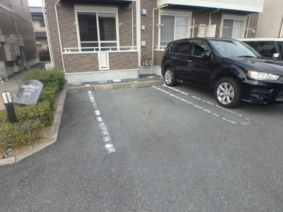 【駐車場】 | グランパレＫ Ｂ | 総社市井手　グランパレＫ　1Ｋ　駐車場