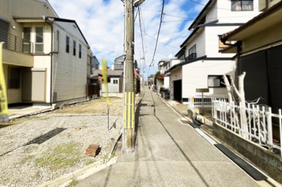 【前面道路含む現地写真】 | 伏見区深草十九軒町　土地 | 《ローンの事やお家探しのご相談は（株）ゆいホームにお任せ下さい。ちょっとした疑問にも解りやすくお応えします。》お気軽にどうぞ(^^)/
