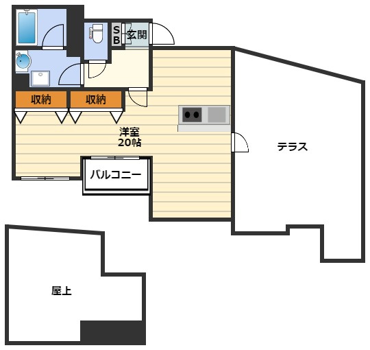 リバープレイス梅田北の間取り