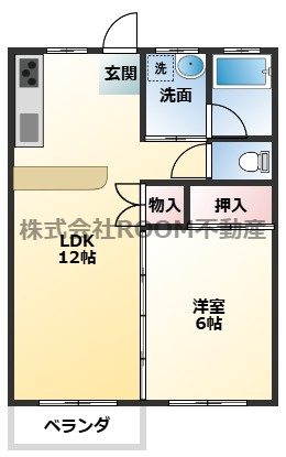 丸久第12コーポ A・B・C・D棟の間取り
