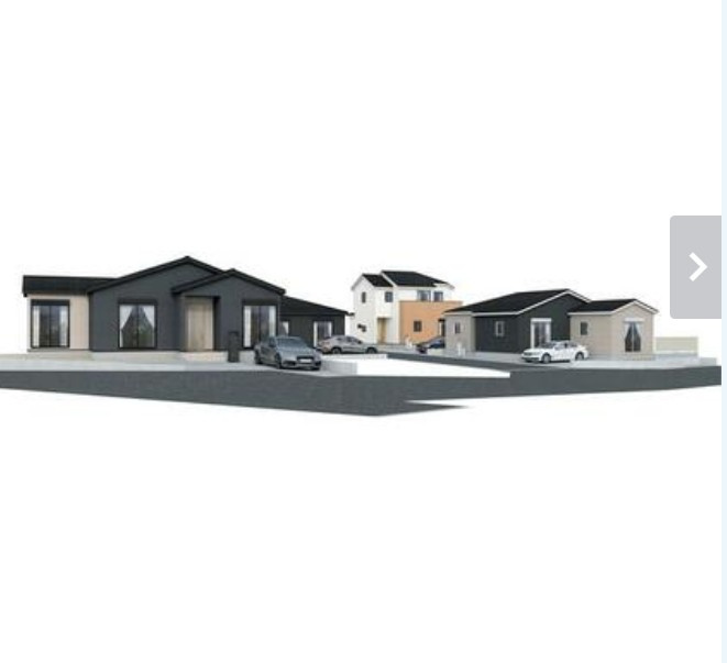 新築戸建　富士市中里22-1期全8区画　平屋　1号棟の外観パース