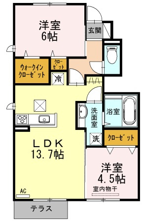 ソレーユコートの間取り