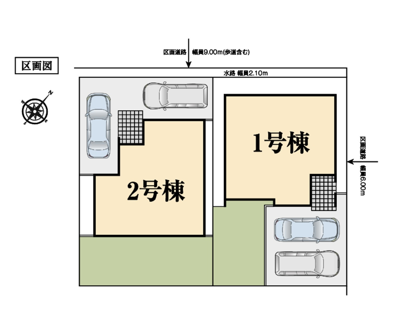 熊谷市石原　全２棟の間取り