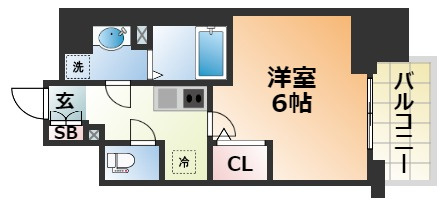 エスリード神戸三宮の間取り