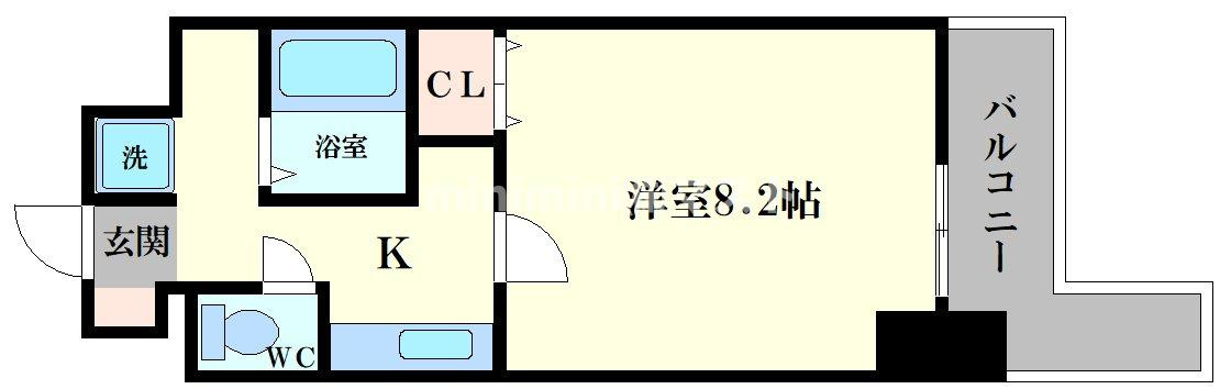 ＳＷＩＳＳ難波西の間取り