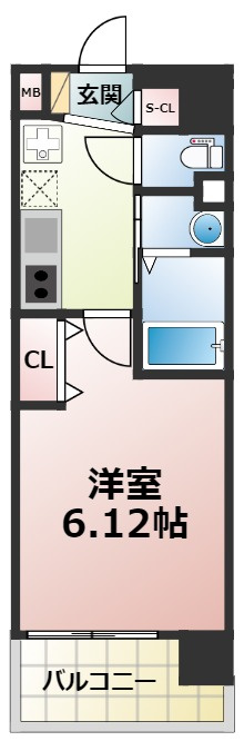 Luxe布施北Ⅲの間取り