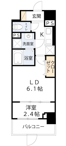 【間取り】 | リアライズ鶴橋東Ⅱ