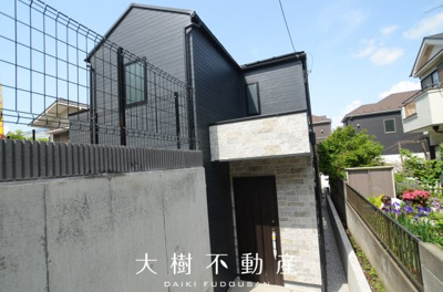 【外観】 | 海老名市国分北2丁目 新築戸建て 全1棟【仲介手数料無料】 | ※令和7年5月上旬に撮影