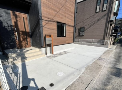 【前面道路含む現地写真】 | 神戸市須磨区外浜町2丁目　新築戸建　仲介手数料無料！ | 前面道路含む現地写真です