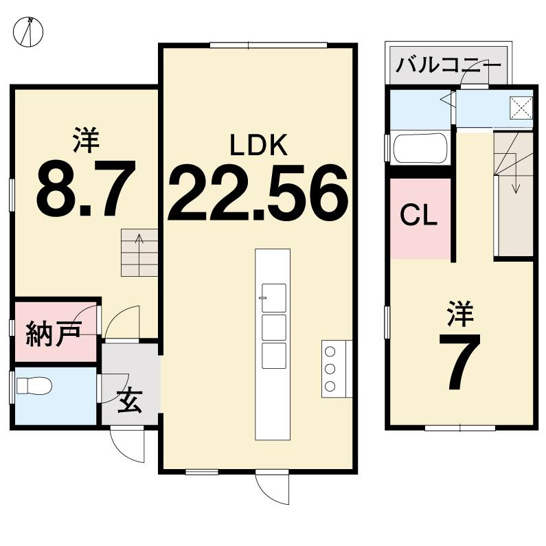 水源町　中古戸建　の間取り