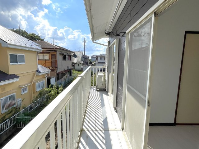 Mハイツのバルコニー
