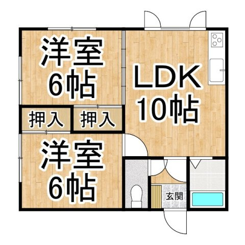 コーポアオキの間取り