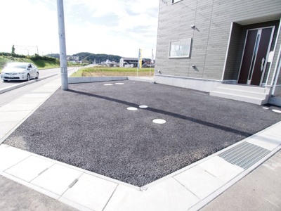 【駐車場】 | Cradle garden　二本松市杉田町第５　１号棟