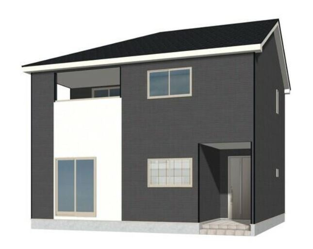 上里町堤第2（全2棟）1号棟の外観パース|外観パースです