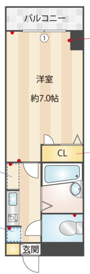 【間取り】 | ベアージュ博多 | 現況優先。