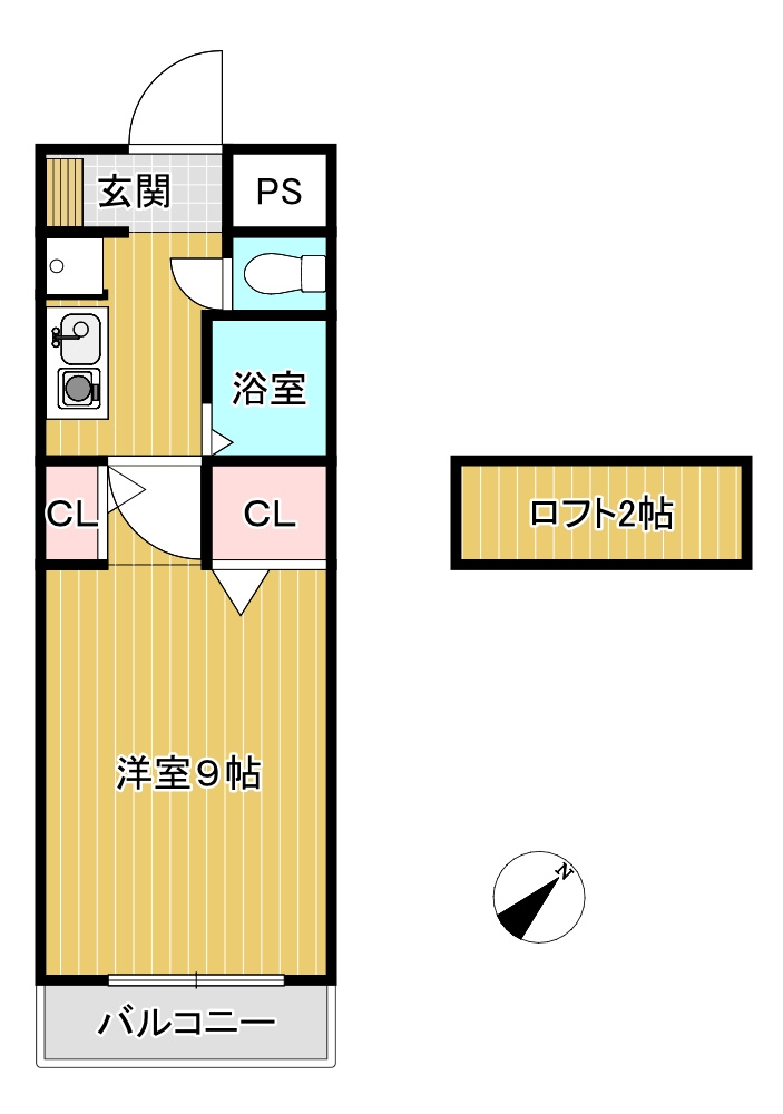 ルミエールガーデンⅠ番館の間取り