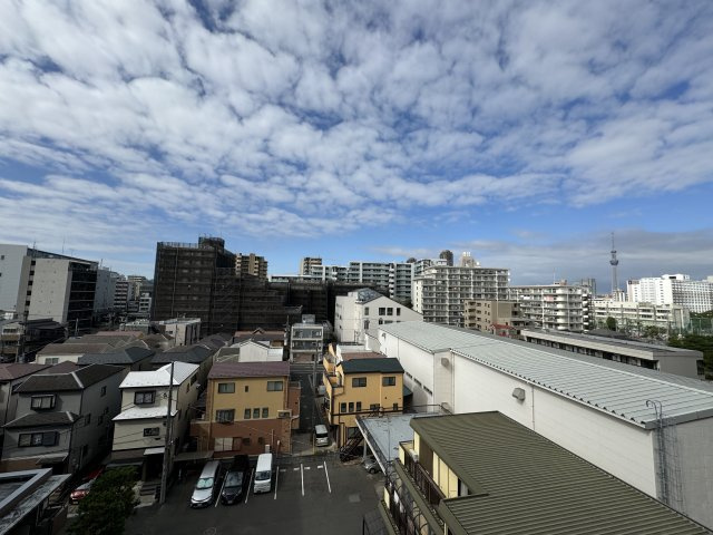 マンハイム第二西大島の展望|前に高い建物がなく開放的な眺望