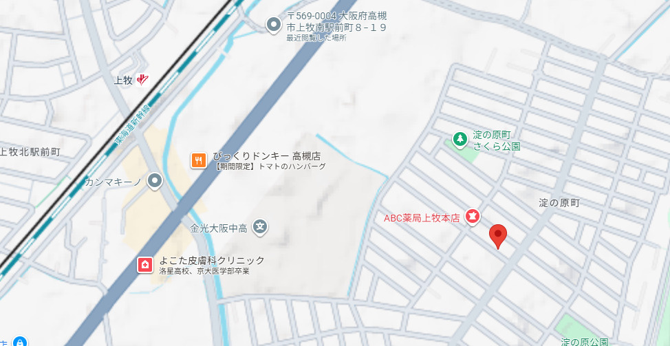 淀の原町戸建の地図
