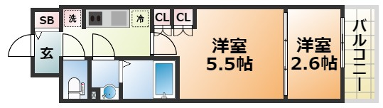 神戸元町Noahの間取り