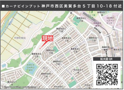 【地図】 | 神戸市西区美賀多台5丁目　新築戸建1号棟　仲介手数料無料！ | 西区美賀多台5　新築1号棟　仲介手数料無料！