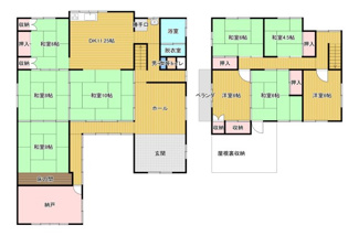 【間取り】 | 鳥取市河原町佐貫中古戸建て
