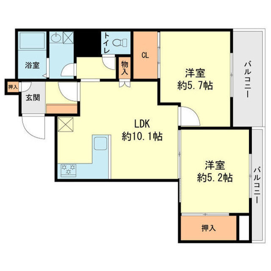 【間取り】 | HPに初期費用掲載「プライスホーム」で検索！大濠パークハイツ