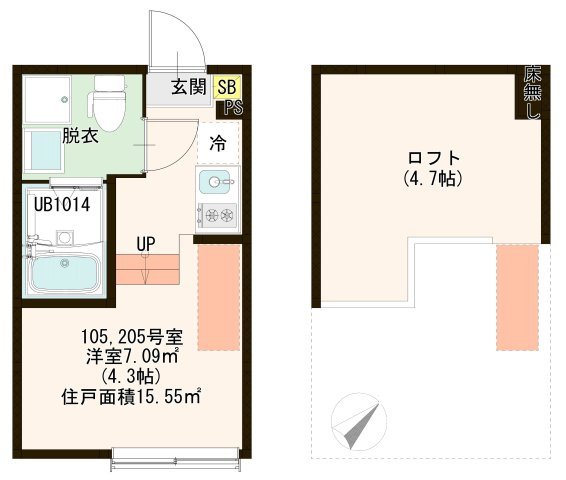 【間取り】 | essere a post八広