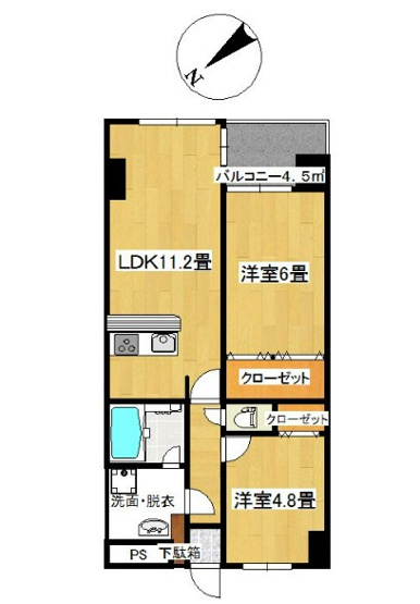 【間取り】 | シャトーフクセンビル