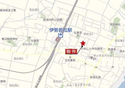 【地図】 | 鈴鹿市若松北2丁目 | 広域Map