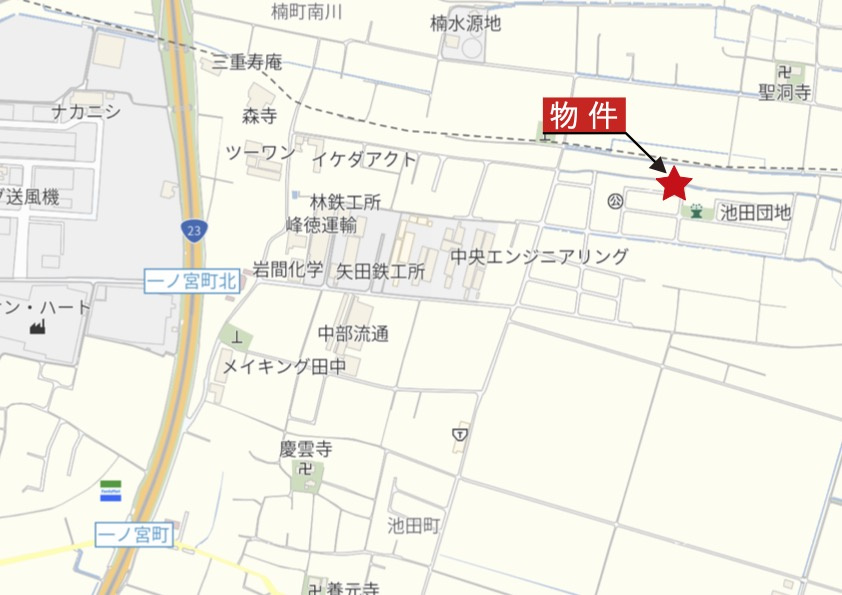 鈴鹿市池田町の地図|広域Map