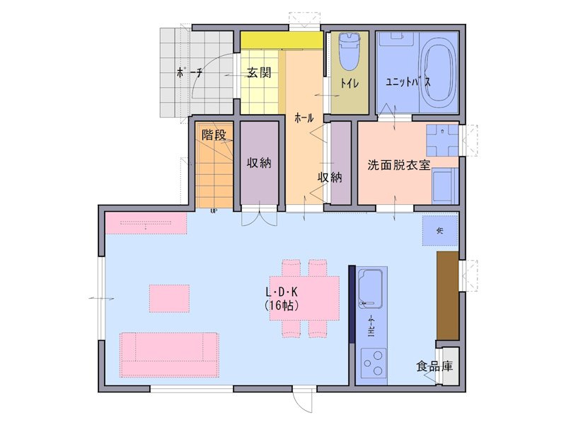 八戸市柏崎3丁目の間取り