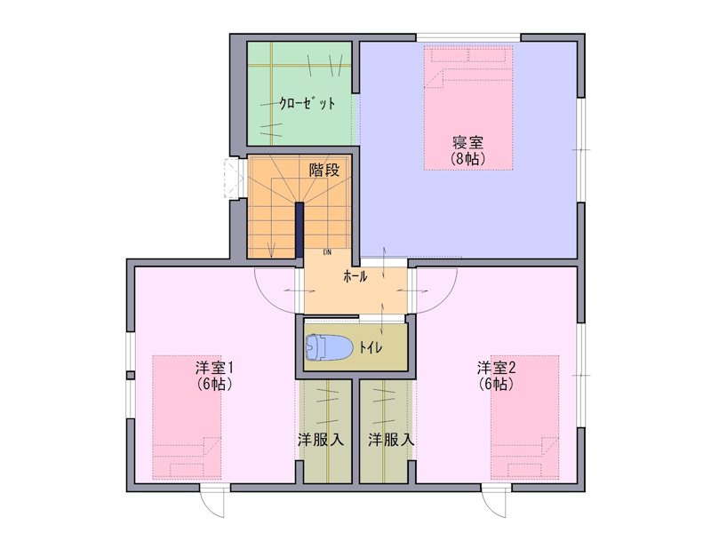 八戸市柏崎3丁目の間取り