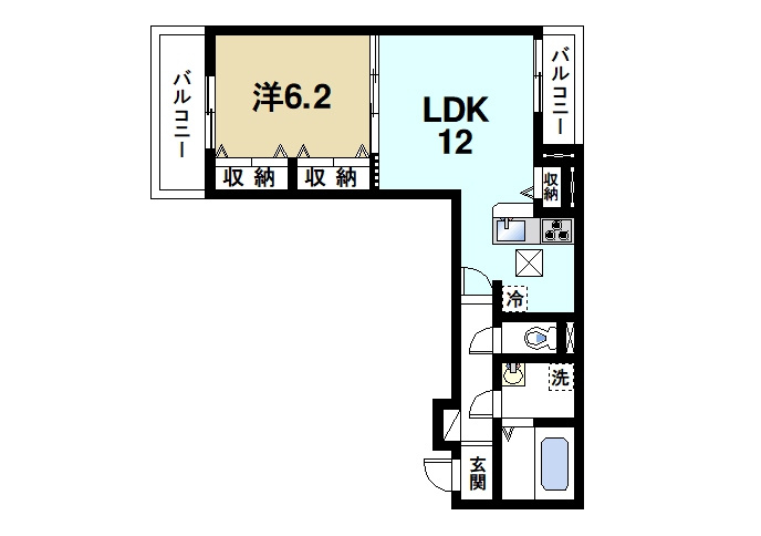 アレグリアの間取り|１LDK
