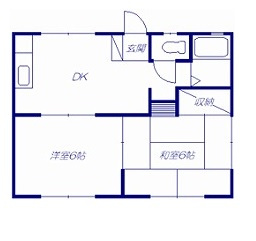 安中市松井田町二軒在家の一戸建ての間取り