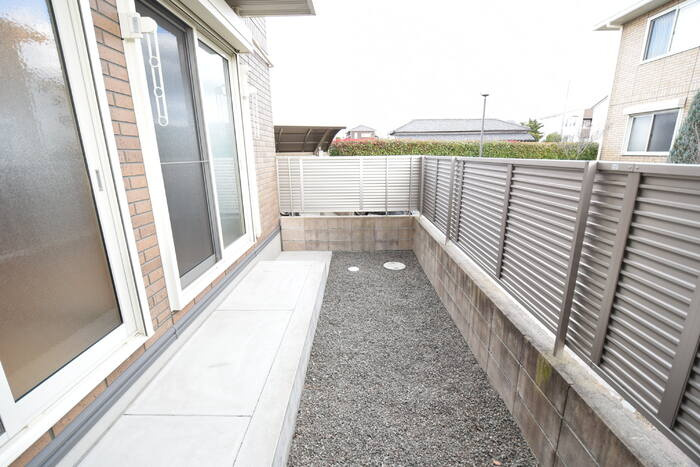 サンフィールドⅣ棟のバルコニー