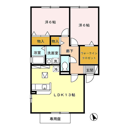 【間取り】 | ラ・グランドール　壱番館