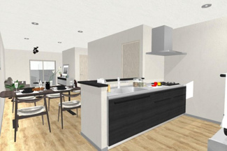 【完成予想図】 | 右京区西京極徳大寺団子田町　建築条件付 | イメージパース