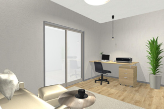 【完成予想図】 | 右京区西京極徳大寺団子田町　建築条件付 | イメージパース