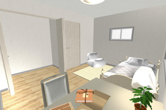 【完成予想図】 | 右京区西京極徳大寺団子田町　建築条件付 | イメージパース