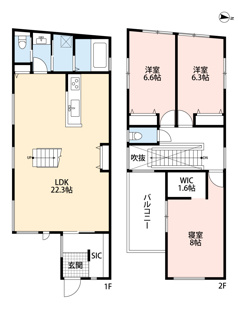 【間取り】 | 高槻市神内2丁目3号地　新築戸建