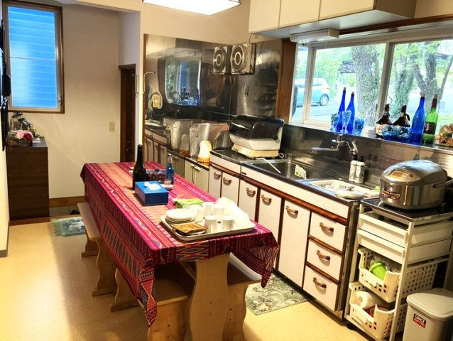 西伯郡伯耆町金屋谷岩立　中古別荘のキッチン