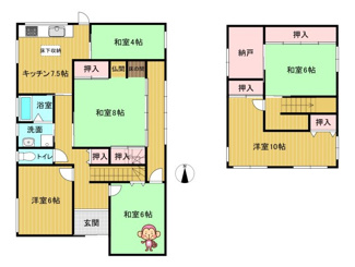【間取り】 | 高槻市弥生が丘町　中古戸建