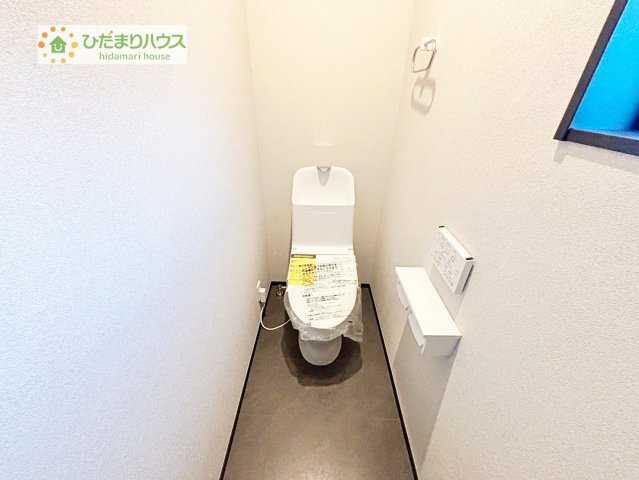 【トイレ】 | つくば市大角豆　新築戸建 | 白を基調としたトイレは、インテリア次第でどんな空間になるかワクワクしますね♪