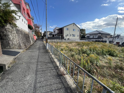 【前面道路含む現地写真】 | 箕面市箕面３丁目　土地　３号地
