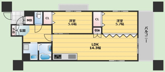 【間取り】 | ファイブコート向丘