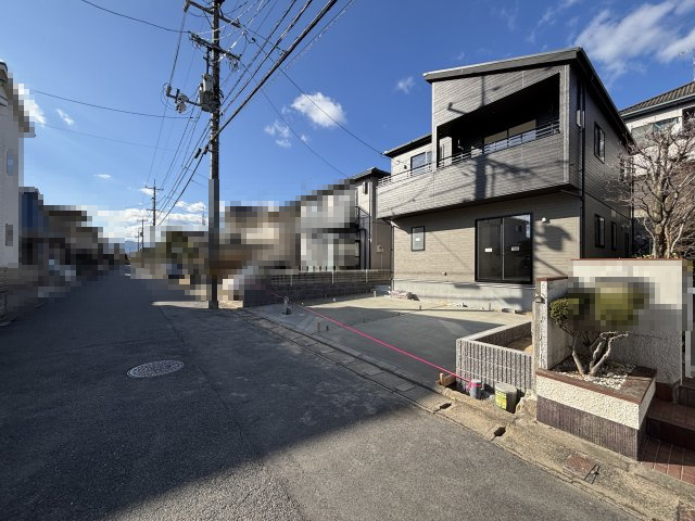 新築戸建　　安東５丁目の前面道路含む現地写真