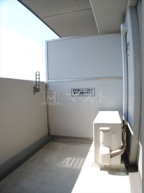 クリーデンス福島のバルコニー