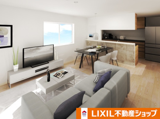 【外観】 | 右京区嵯峨苅分町　建築条件付 | LDKイメージパース