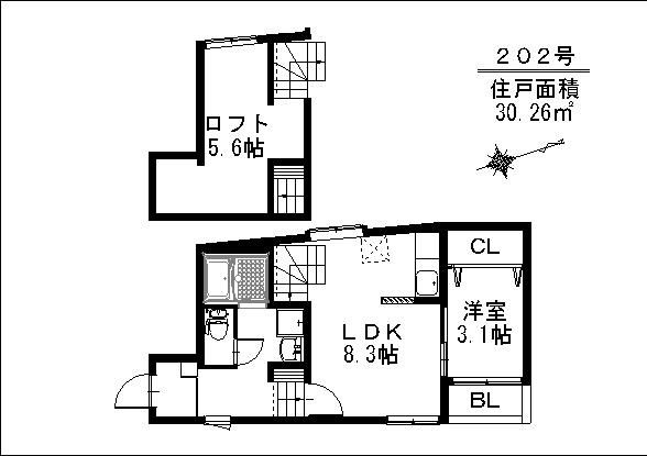 【間取り】 | アーバンテラス東那珂 | 現況優先。