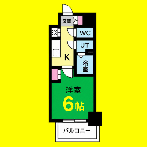 エステート金山　名古屋市賃貸　仲介手数料無料の間取り